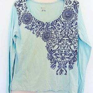 Columbia Sportswear Woman's Long Sleeved t-shirt, Size: XL, Color: Mint Green